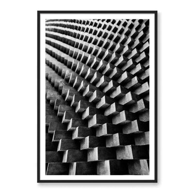 Framed brick wall abstract photograph