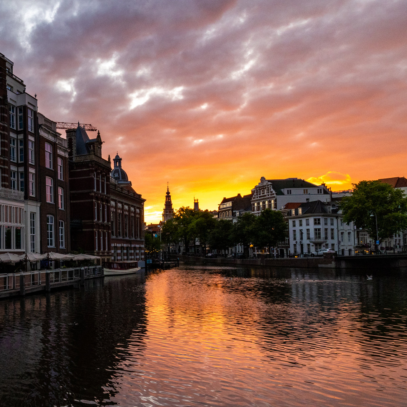 Sunrise in Amsterdam