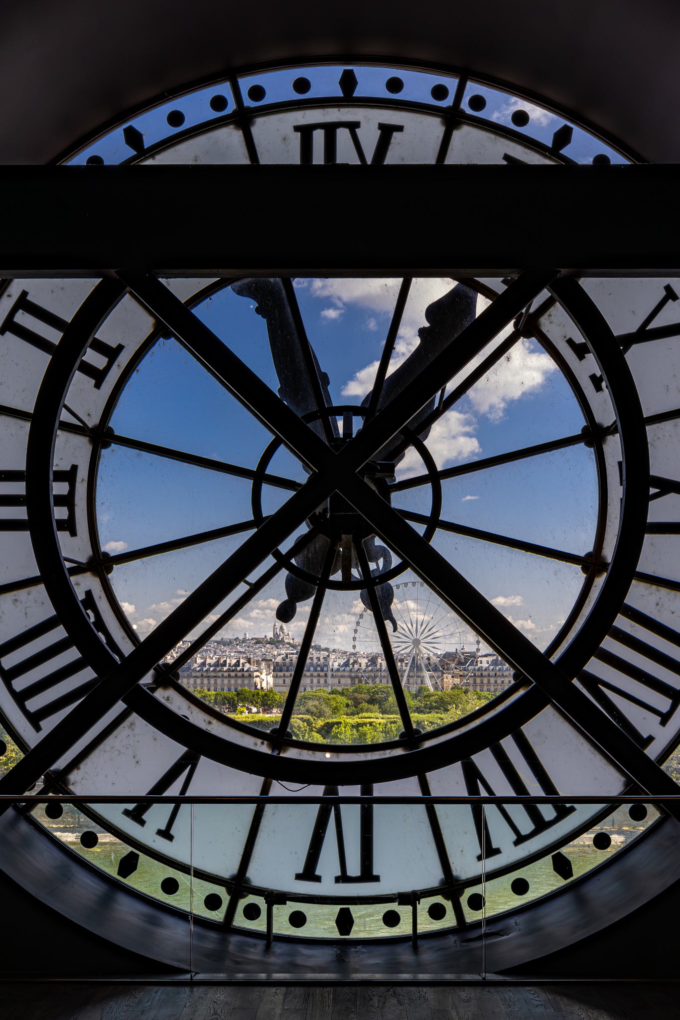 Historic large clock in the Museé d'Orsay
